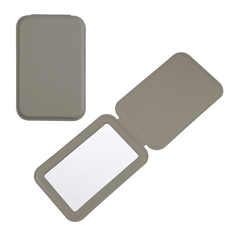 Vanity Mirror Manufacturer - Wholesale Customized Logo Pu Leather Compact Pocket Folding Travel for Women Girls
