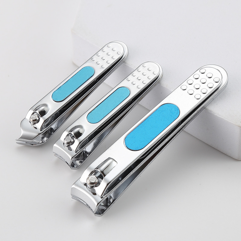 Nail Clipper Manufacturer - Single Portable Slant Stainless Steel with Tail File Straight Cutter
