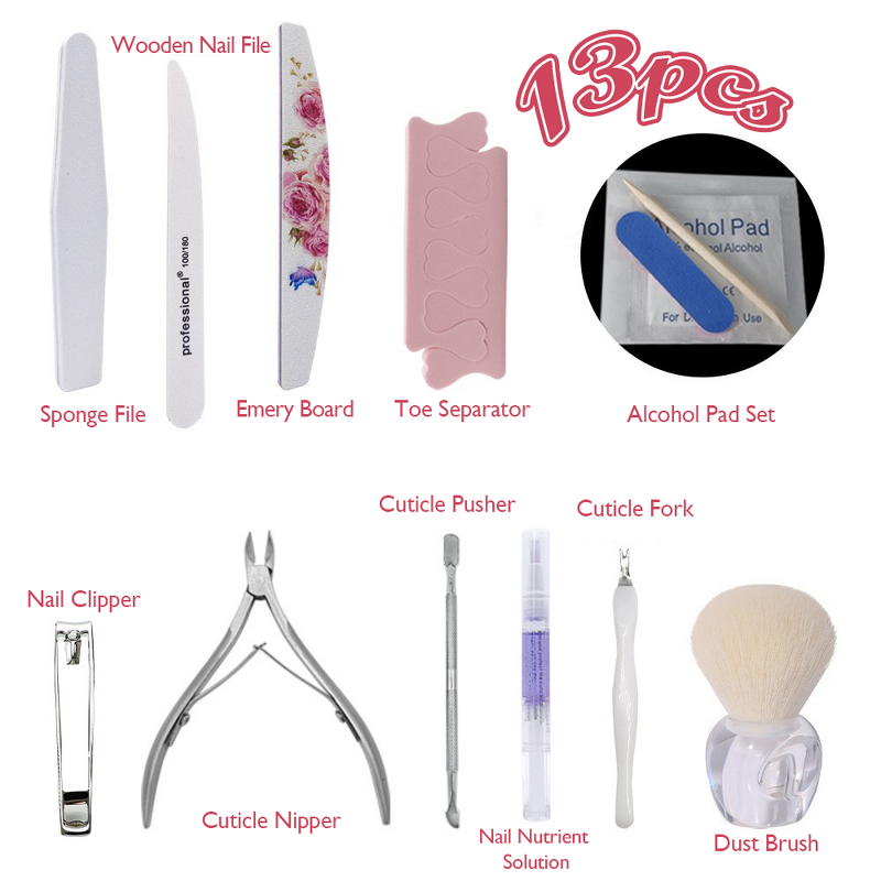 Manicure Care Set Manufacturer - Professional Home for Beginners with Dead Skin Scissors Grinding Files