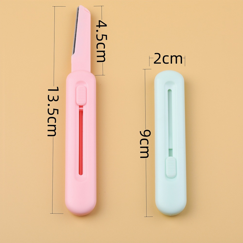 Eyebrow Razor Manufacturer - Wholesale Sharp Compact Portable Anti-Scratch Plastic + Stainless Steel Retractable
