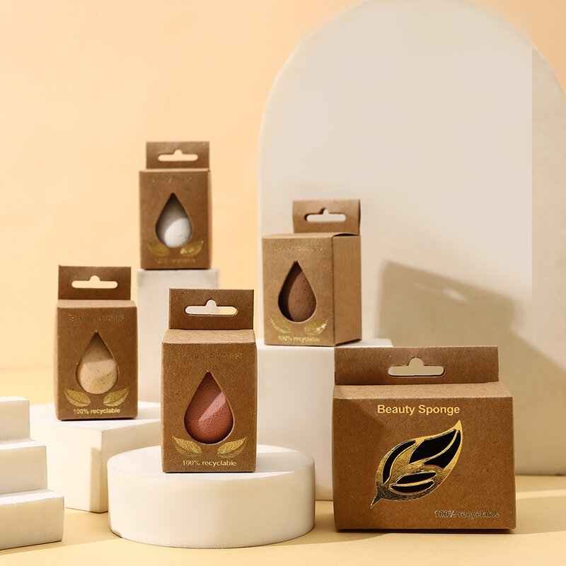 Beauty Sponge Manufacturer - Eco Friendly Degradable Coffee Grounds Makeup Powder Puff for Wet and Dry Use