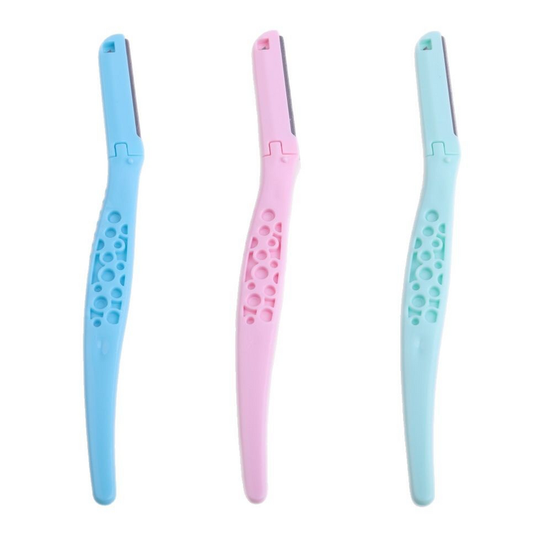 Eyebrow Razor Manufacturer - OEM Stainless Steel Macro Blades Folding for Facial Lip Temple Hair Shaper