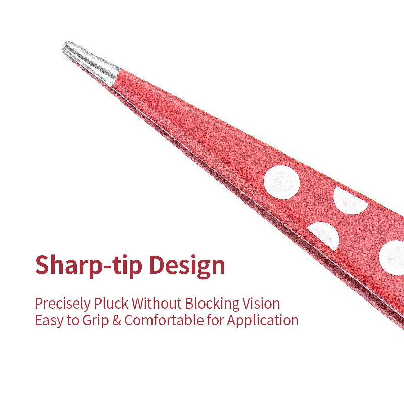 Tweezers Manufacturer - 2pcs Portable Mini Red Spot Eyebrow