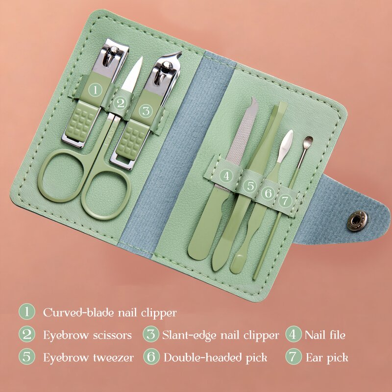 Nail Clipper Set Manufacturer - Portable Household 7-Piece Full Care Beauty Tools
