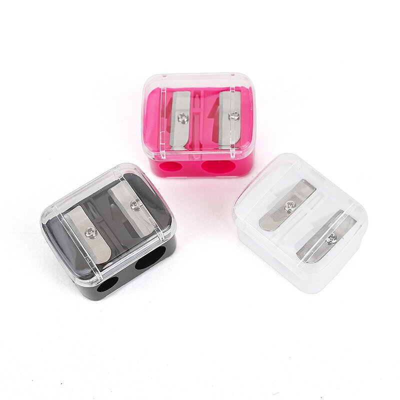 Pencil Sharpener Manufacturer - Wholesale Manual Lip Liner Eyebrow Stainless Steel Cosmetic Tool Pink White Black