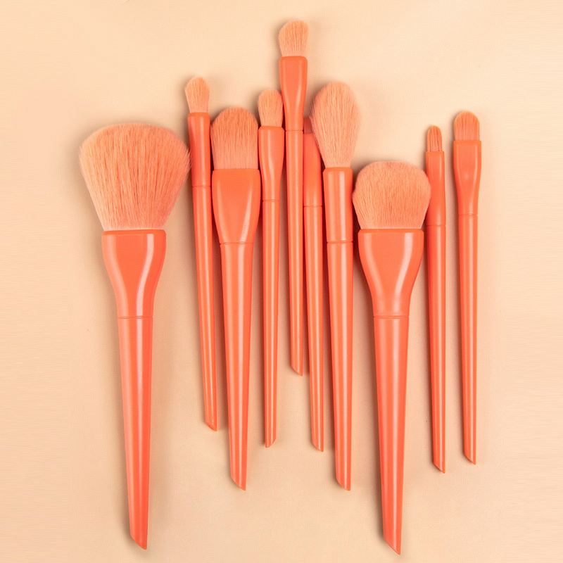 Makeup Brush Set Manufacturer - Candy Color 10-Piece for Beginners Soft Bristles Integrated Handle