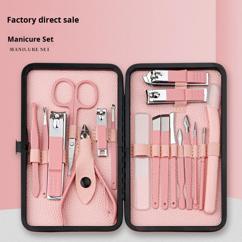Nail Clippers Set Manufacturer - Luxury Eco-friendly Stainless Steel 18 Pcs Custom Logo Kit