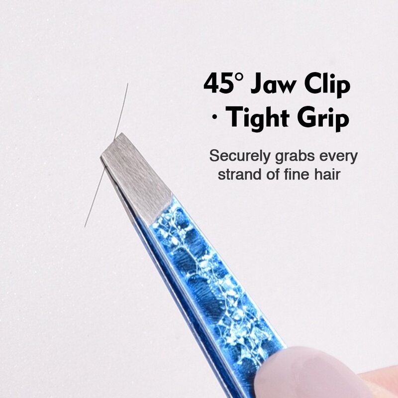 Eyebrow Tweezers Manufacturer - New Ice Flower Technology Bling Bling Green Blue Pink Beauty Makeup