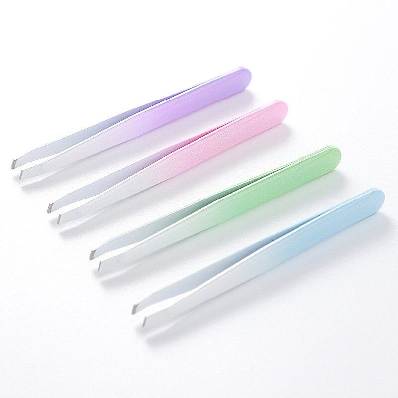 Eyebrow Tweezers Manufacturer - Colorful Beauty Care Cosmetic Stainless Steel Eyelash Extension