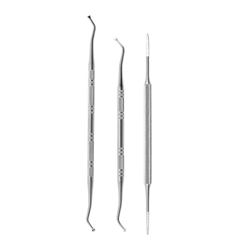 Nail Remover Manufacturer - Factory Wholesale Stainless Steel Double-head Nail Groove Spoon Set