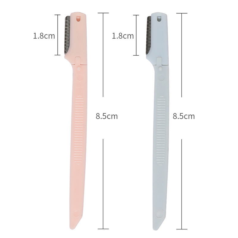 Eyebrow Razor Set Manufacturer - 2pcs Beginner Mini Safety Stainless Steel Tip Anti-Scratch Shaving Hair Removal