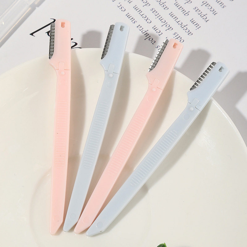 Eyebrow Razor Set Manufacturer - 2pcs Beginner Mini Safety Stainless Steel Tip Anti-Scratch Shaving Hair Removal