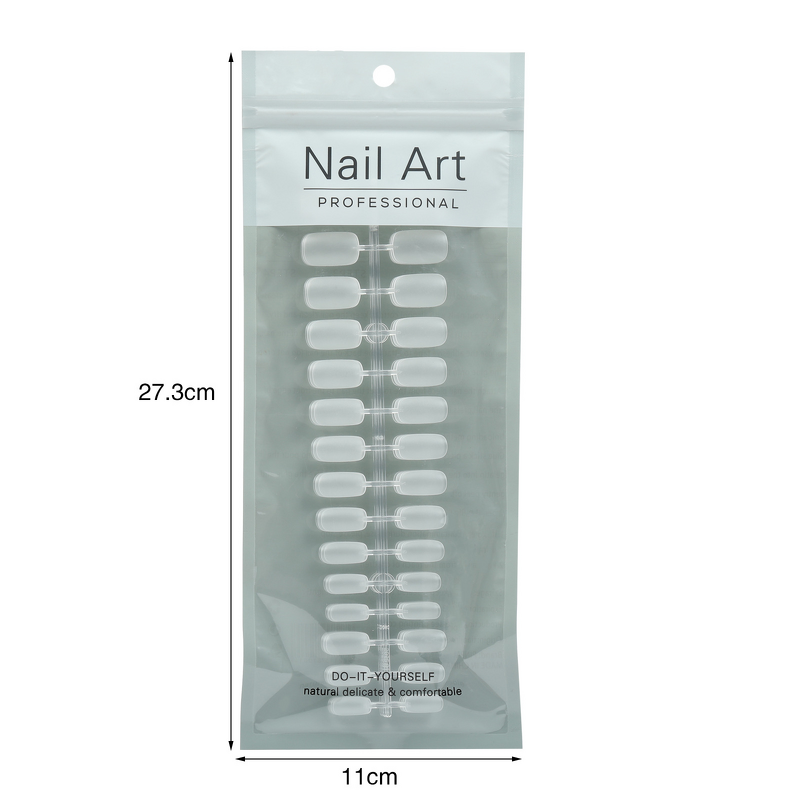 Press on Nails Manufacturer - ABS Custom Full Cover Frosted Matte Design Short Length Long-lasting