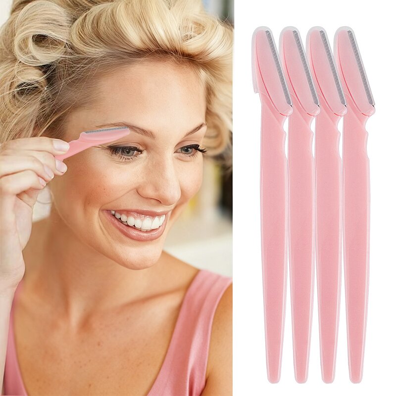 Facial Razor Manufacturer - 12pcs Custom Package Women Men Face Hair Removers Dermaplaning Blades Colorful with Cover