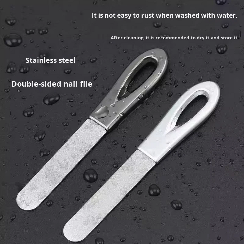 Nail File Manufacturer - Double-Sided Stainless Steel Straight Pattern for Polishing & Shaping