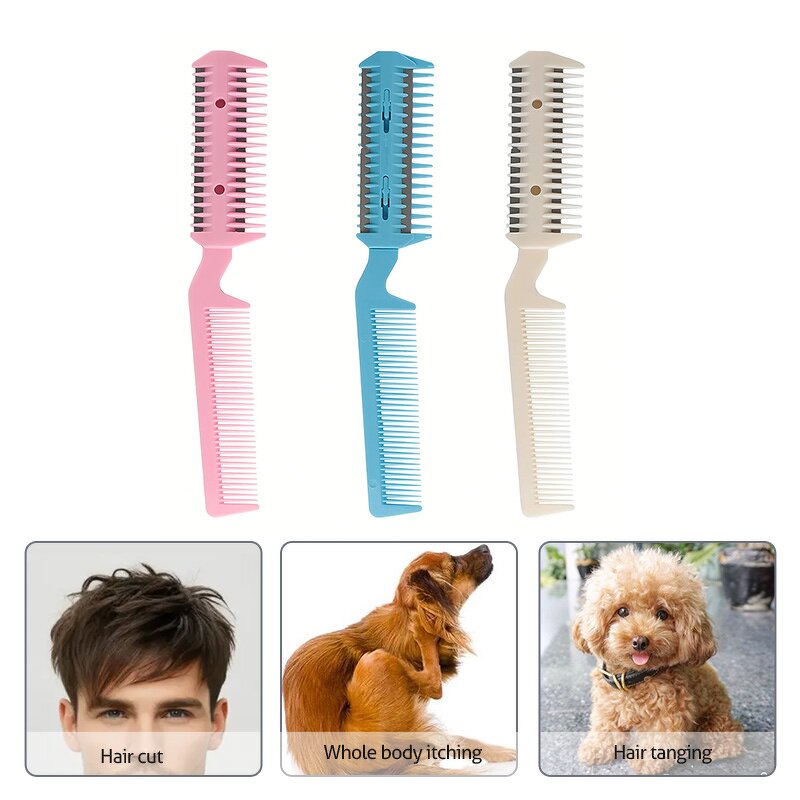 Hair Cutting Comb Manufacturer - Double Edge Razor Blades Thinning Trimmer Double-Sided Thin Plastic