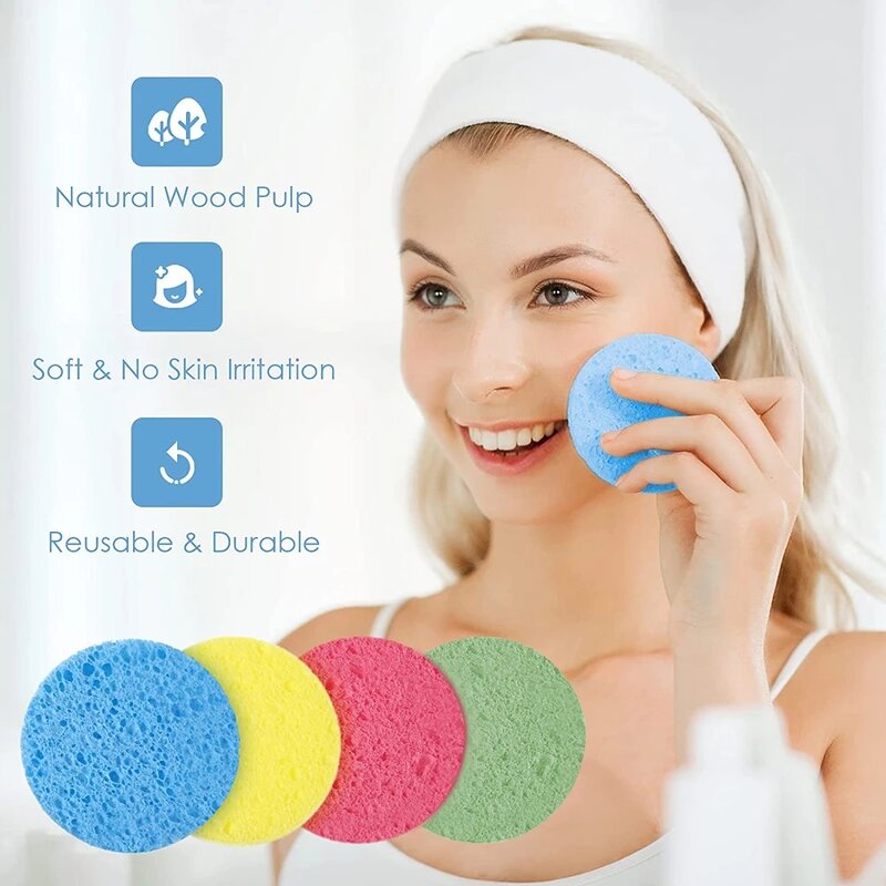 Facial Sponge Manufacturer - Wholesale Soft Compressed Expanding Cellulose Face Cloth for Exfoliating and Cleansing