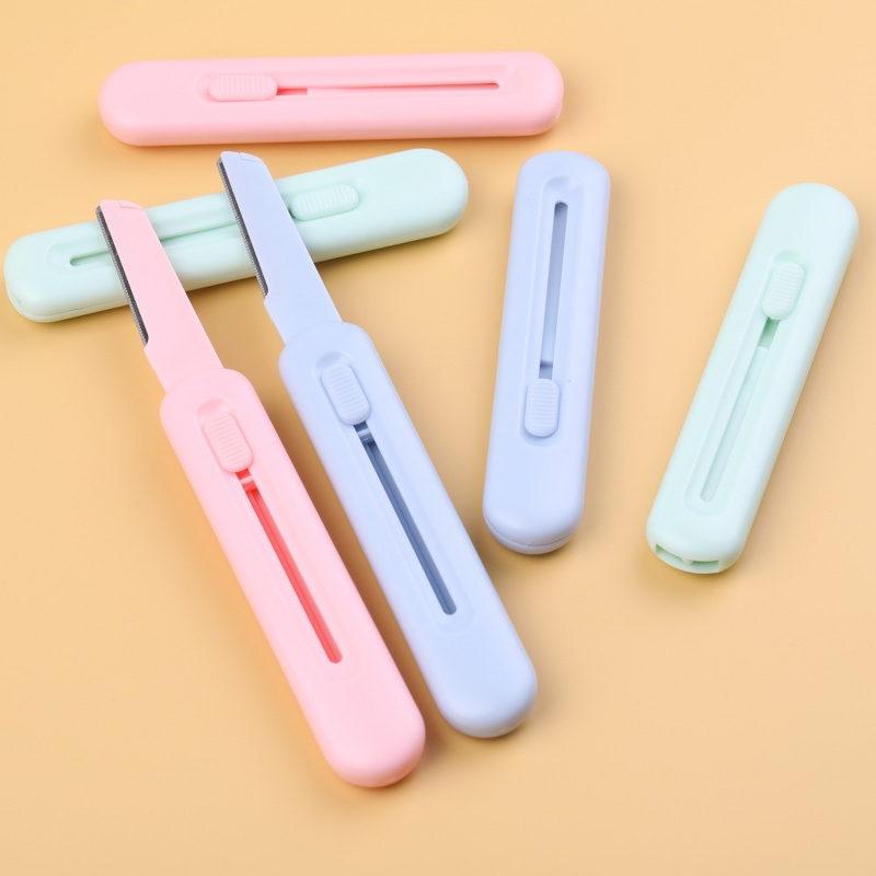 Eyebrow Razor Manufacturer - Wholesale Sharp Compact Portable Anti-Scratch Plastic + Stainless Steel Retractable