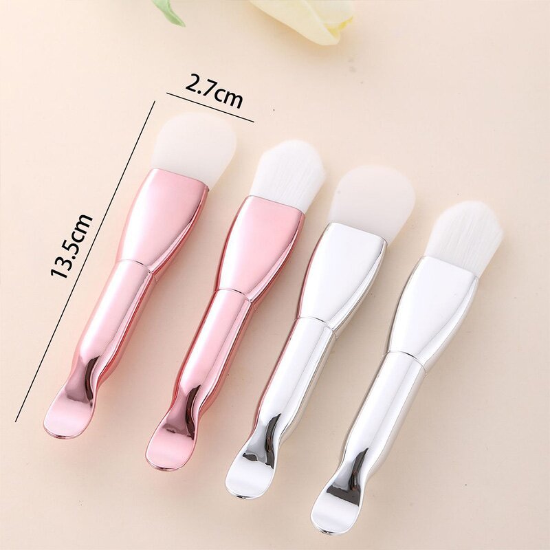 Makeup Brush Manufacturer - Dual-Ended Luxury Vegan Pink Handle Single Face Masking for Foundation Wholesale