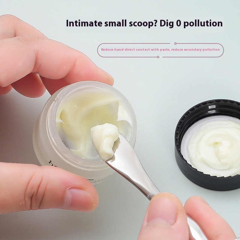 Facial Tool Manufacturer - Factory Direct Dual-Use T-Shaped Zinc Alloy Massager Double-Headed Scoop for Eye Cream