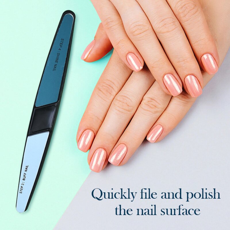 Nail File Manufacturer - Professional Portable 4 Sides Double Side Buffer Colorful Sandpaper Shaping
