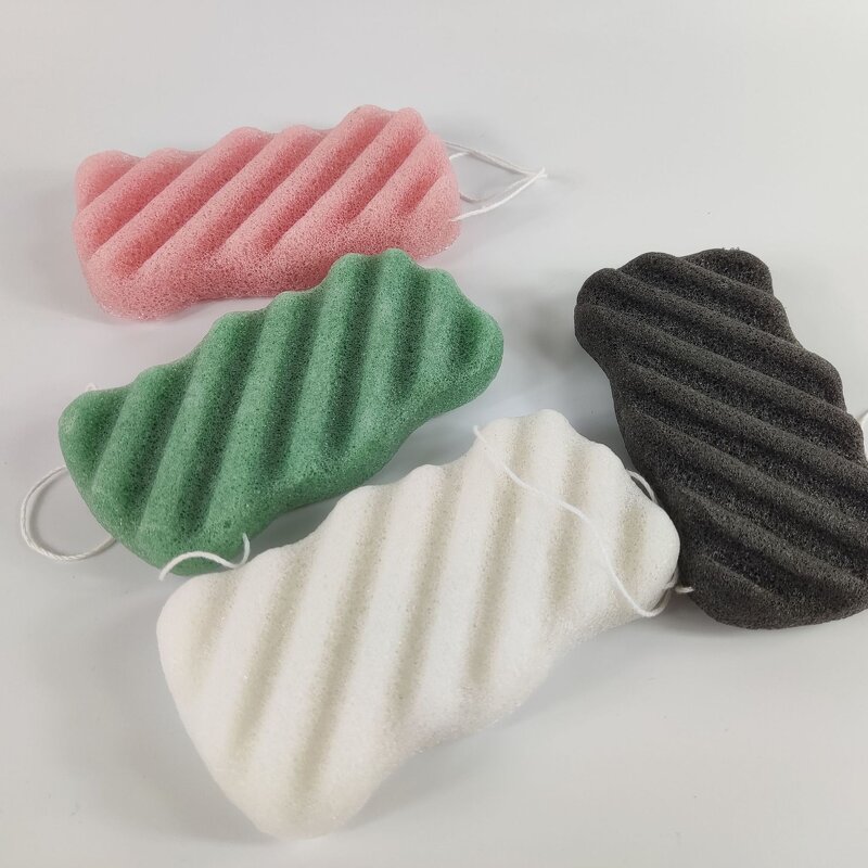 Konjac Sponge Manufacturer - Eco Top Quality Private Label Green Bath Cleansing Baby Shower Natural