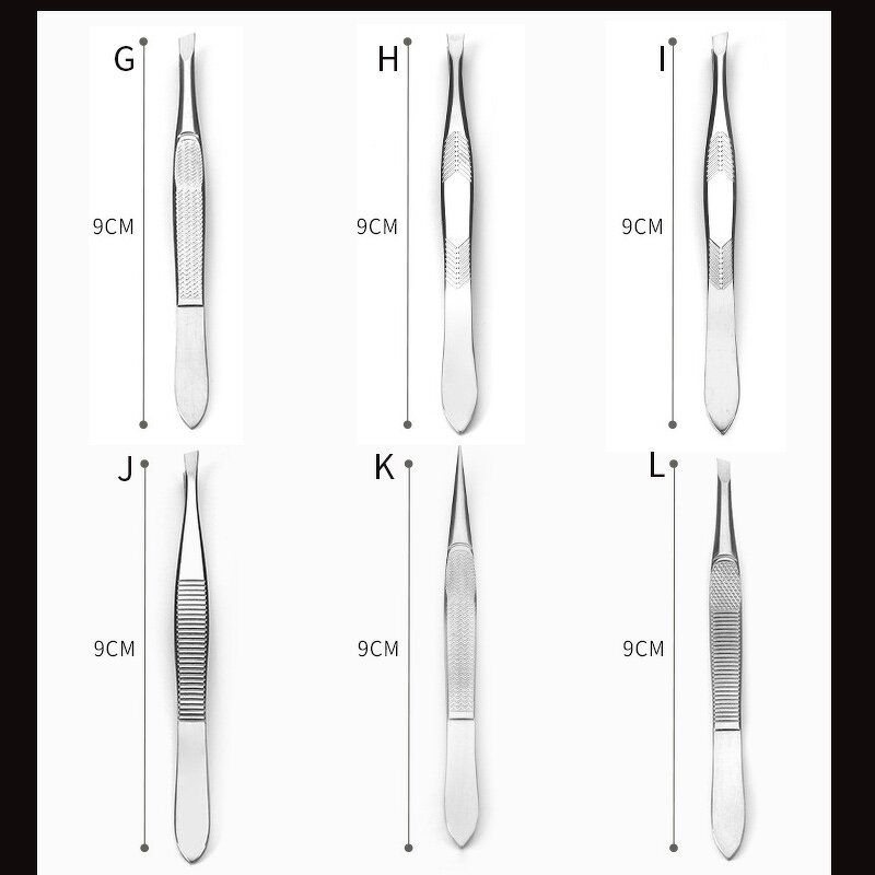 Eyelash Tweezers Manufacturer - Professional Stainless Steel Straight Gold with Custom Logo Slanted Tip Long