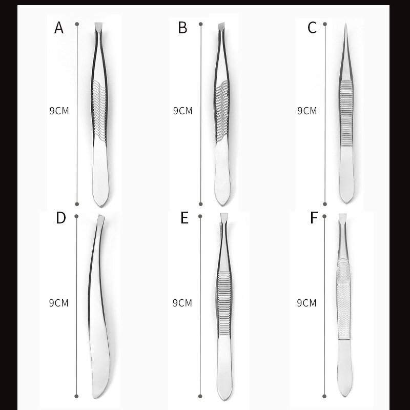 Eyelash Tweezers Manufacturer - Professional Stainless Steel Straight Gold with Custom Logo Slanted Tip Long