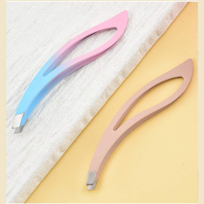 Eyebrow Tweezers Manufacturer - Custom Wholesale Stainless Steel Anti-Static Handmade Thinner Tip Bite Tight Grid