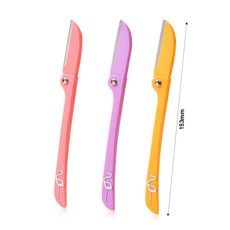 Facial Razor Manufacturer - Multipurpose Stainless Steel Shaver Foldable Plastic Portable Hair Trimmer for Women