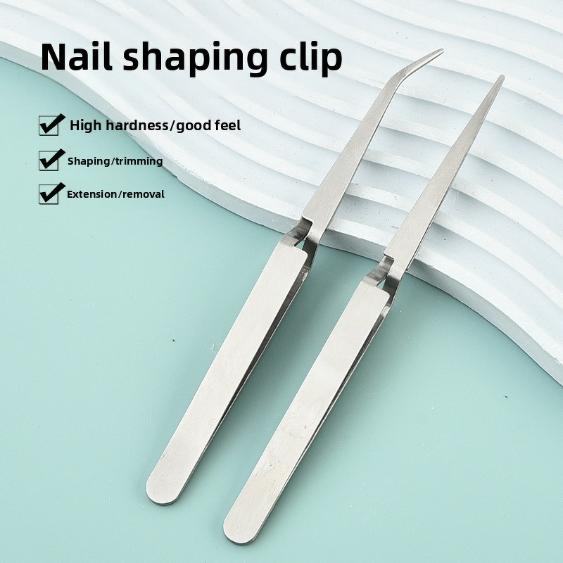 Nail Shaping Clips Manufacturer - Factory-Ready Crystal Phototherapy Stainless Steel Extension Pliers for Salons