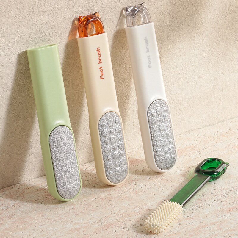 Foot File Manufacturer - 3 in 1 Double Sided Rubbing Plastic Exfoliator Cleaner for Dead Skin