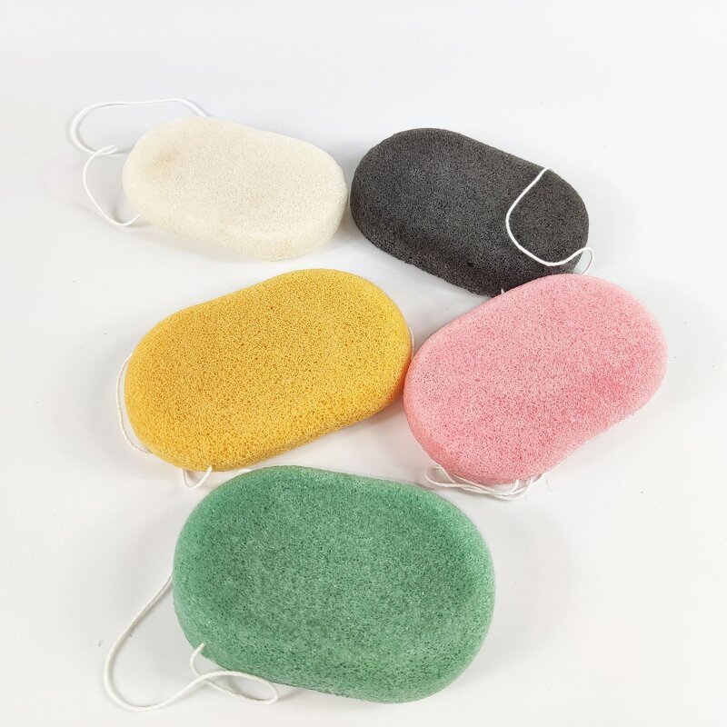 Konjac Sponge Manufacturer - Eco Top Quality Private Label Green Bath Cleansing Baby Shower Natural