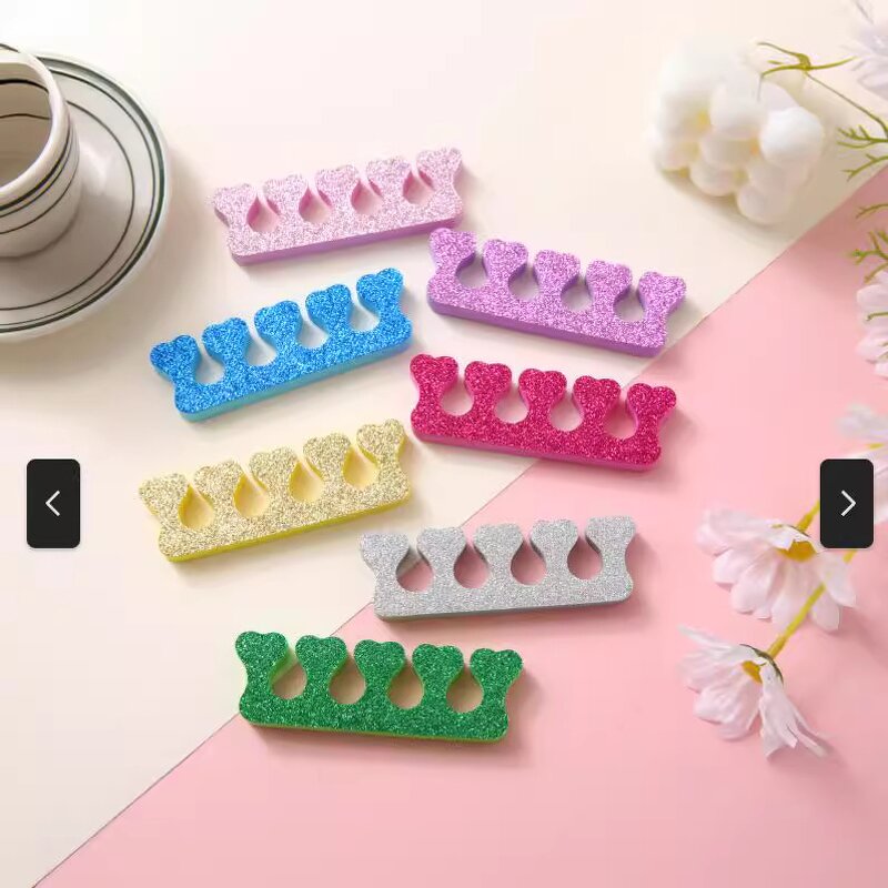 Toe Separator Manufacturer - Nail Art Tools Peach Heart Sponge Eva Finger Toe Splitter Manicure Divider
