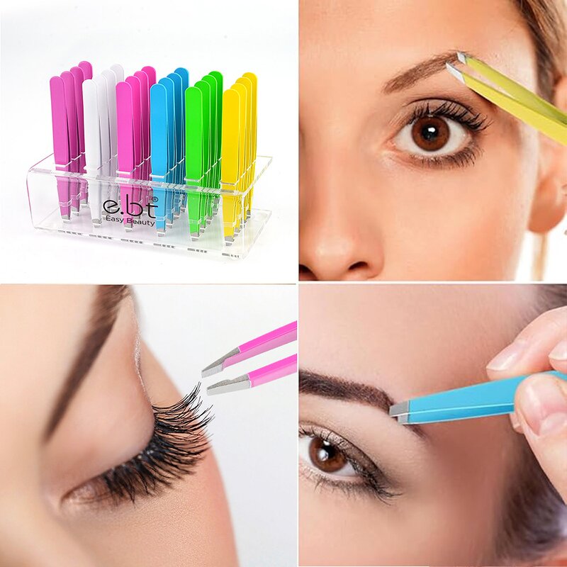 Eyebrow Tweezers Manufacturer - Wholesale Slant Tip Stainless Steel Hair Removal Private Label Set