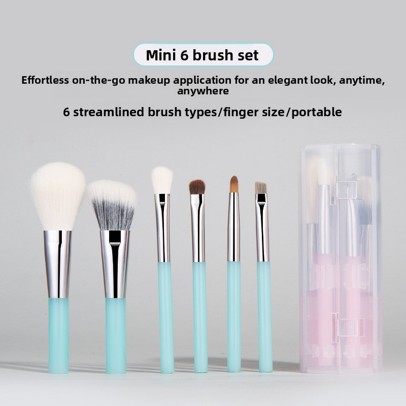 Makeup Brush Set Manufacturer - 6Pcs Concealer Brush Blush Loose Powder Eye Shadow Highlighter Foundation Beauty Tools