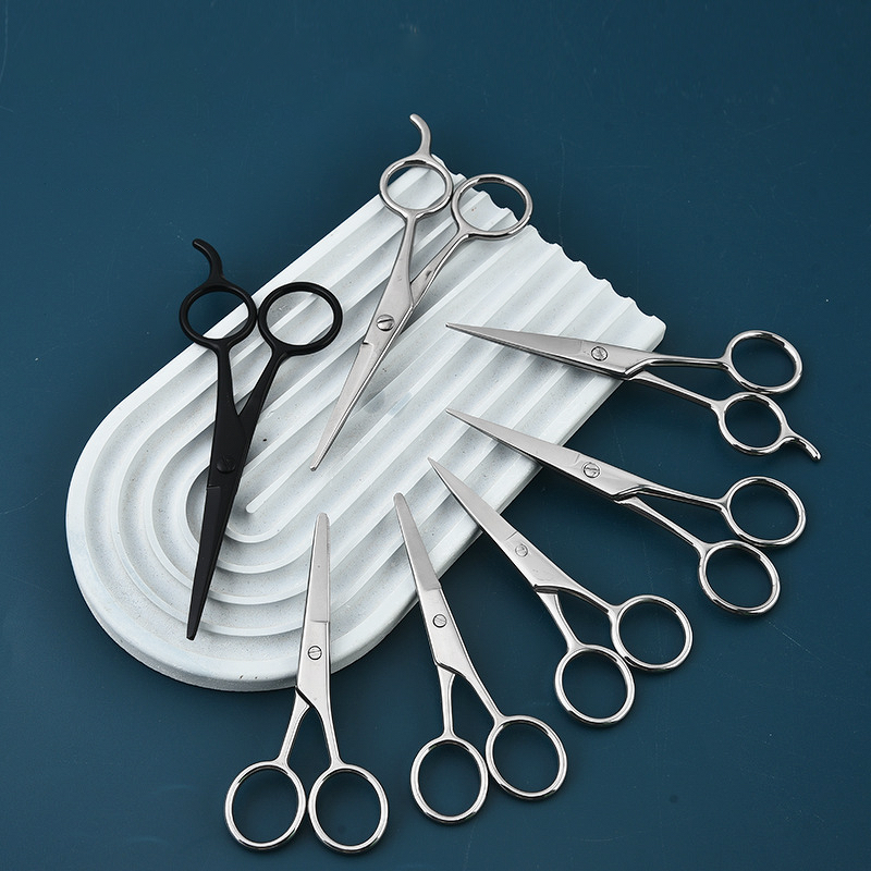 Mustache Scissors Manufacturer - Men's Beard Grooming Factory Stainless Steel Black Sharp Blade Tip