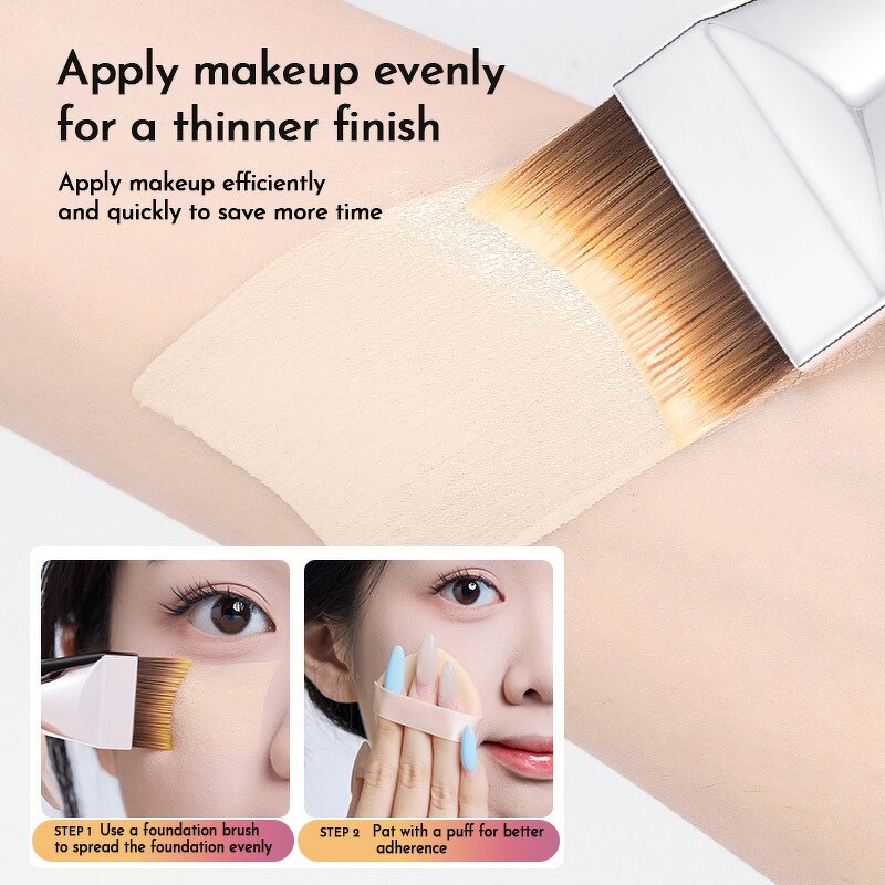 Foundation Brush Manufacturer - Private Label Double End Liquid Clay Face Facial Mask Applicator Soft Synthetic