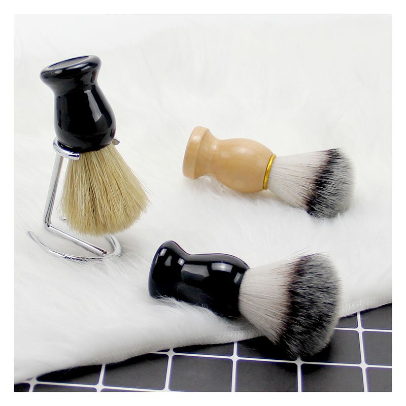 Shaving Razor Set Manufacturer - Classic Black Safety Mini Stainless Steel with Black Badger Shaving Brush
