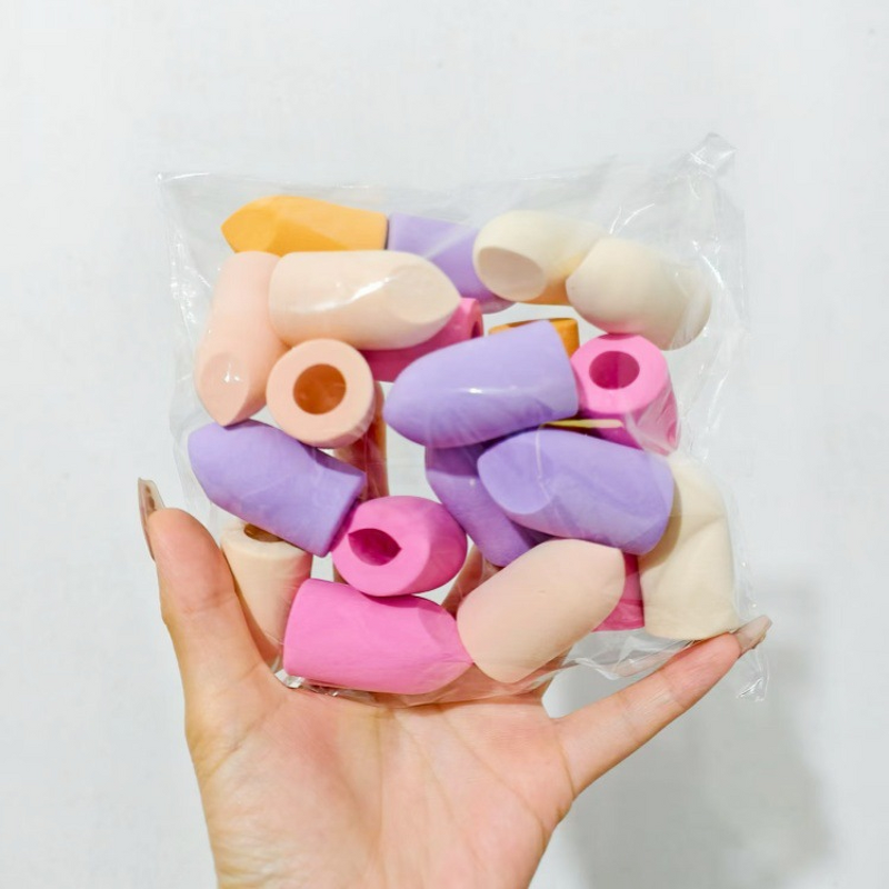 Finger Makeup Sponge Manufacturer - Finger Egg Shape Facial Latex Free Dauber and Powder Puff