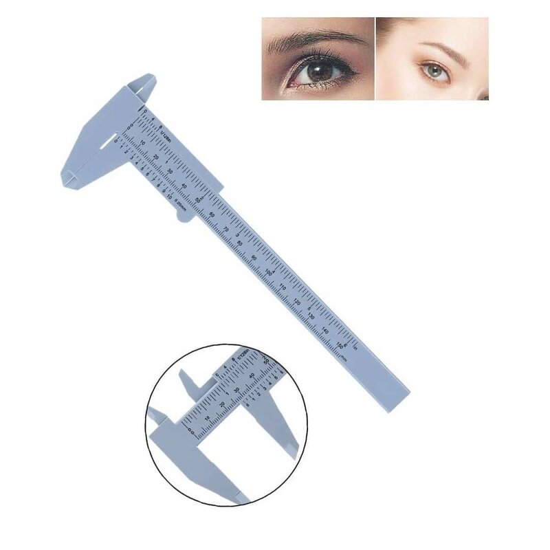 Eyebrow Ruler Manufacturer - Cross-Border Expanding Embroidery Thrush Caliper Plastic Auxiliary Sliding Design Tool