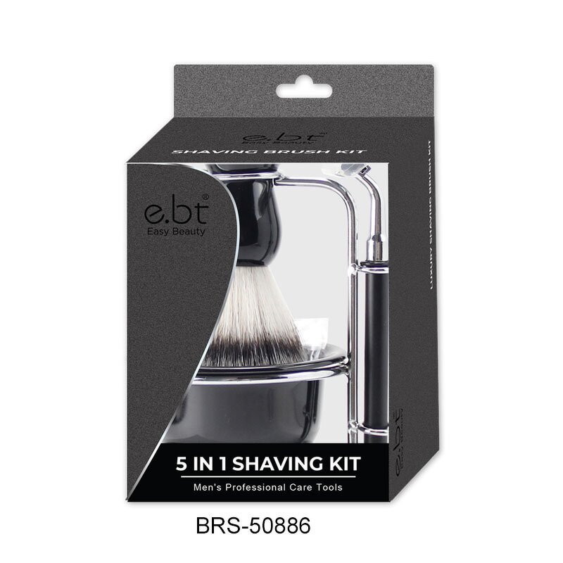 Shaving Razor Set Manufacturer - Classic Black Safety Mini Stainless Steel with Black Badger Shaving Brush