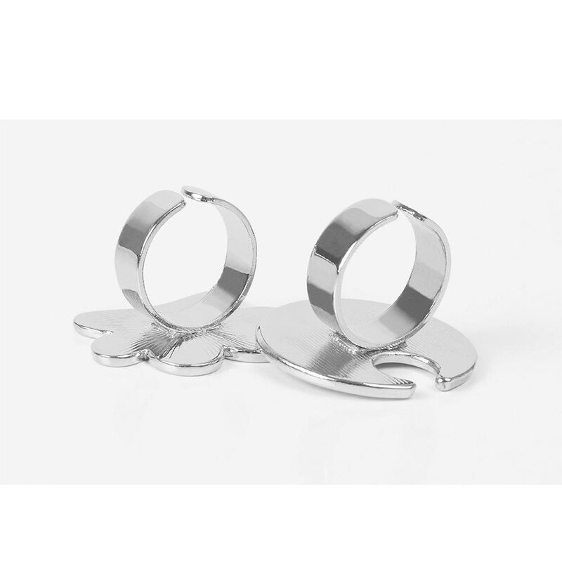 Nail Art Palette Manufacturer - UV Gel Painting Color Tray Board Stainless Steel Polish with Finger Rings