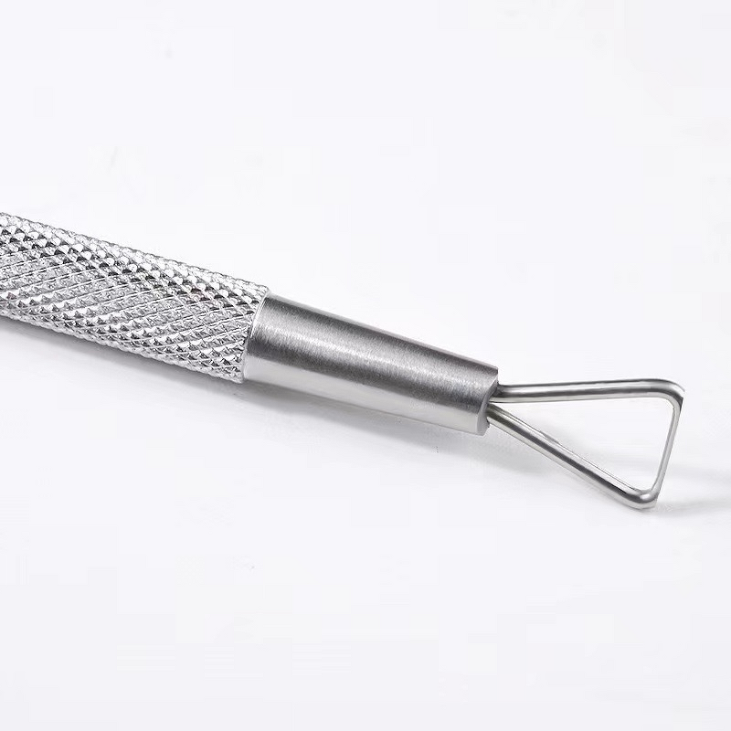 Manicure Tool Manufacturer - Stainless Steel Double-Headed for Polish & Cuticle Removal with Dead Skin Pusher