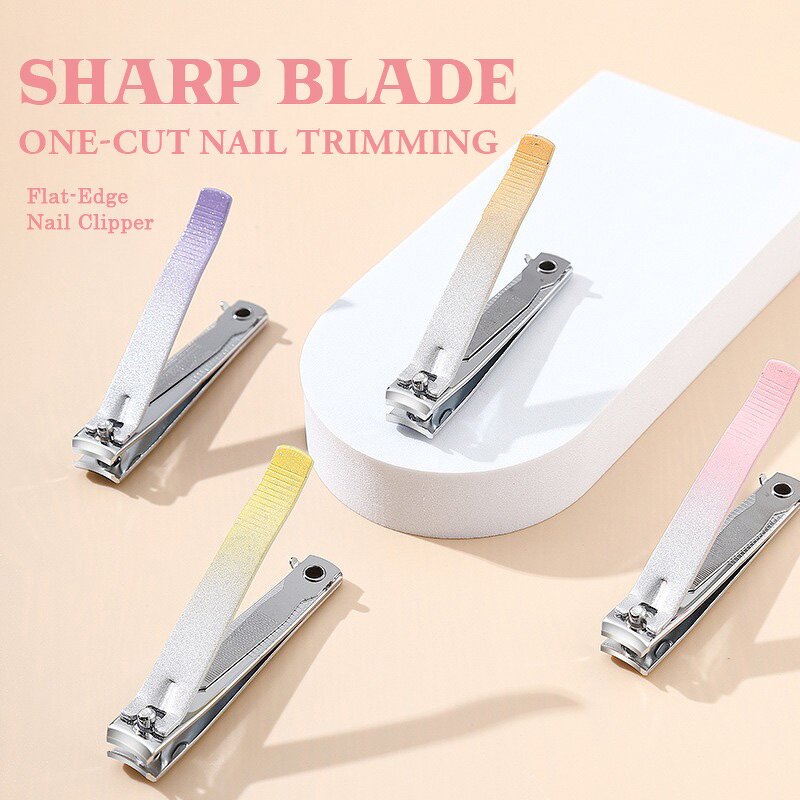 Nail Clipper Manufacturer - Multi-size Multi-color Gradient Carbon Steel with Curved Blade & Nail File