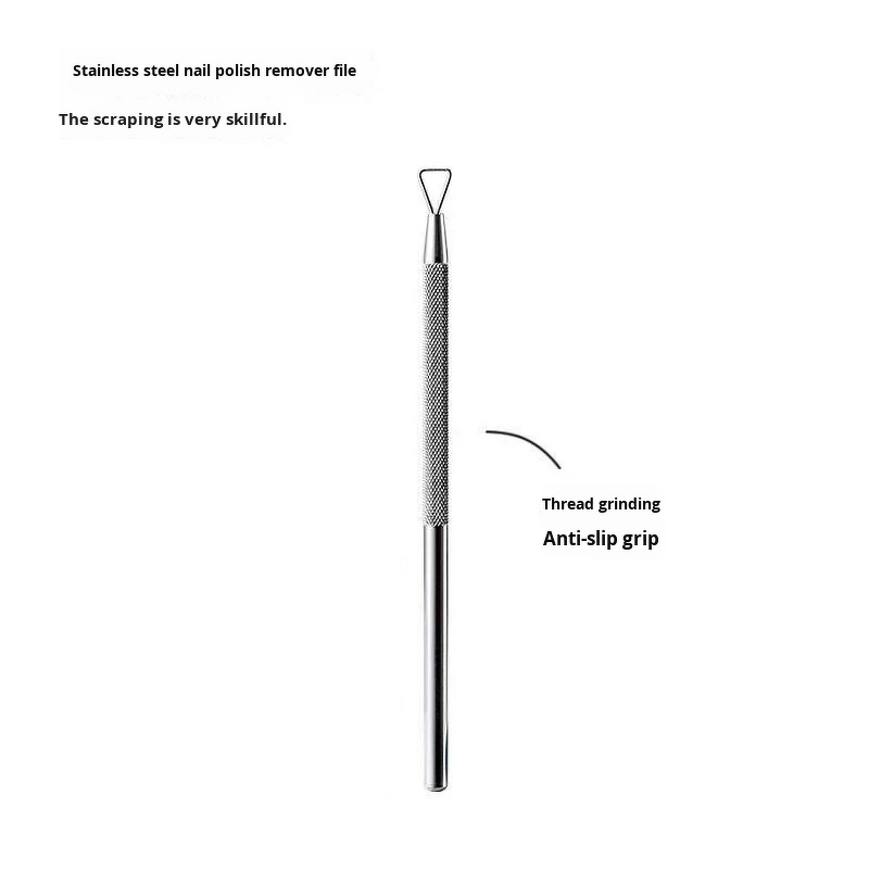 Manicure Tool Manufacturer - Stainless Steel Double-Headed for Polish & Cuticle Removal with Dead Skin Pusher