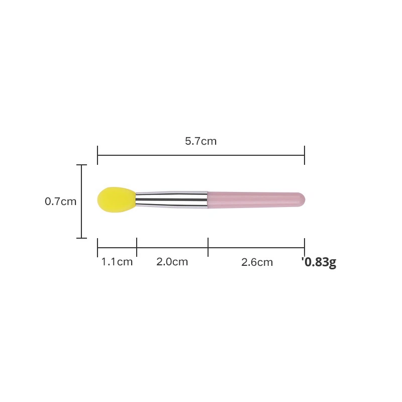 Lip Gloss Brush Manufacturer - Mini Silicone Applicator Rubber Lipgloss Lip Mask Cosmetic Brush