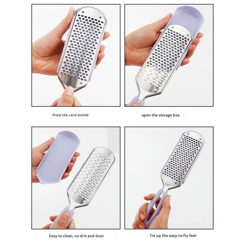 Foot File Manufacturer - Stainless Steel Wholesale Callus Remover Scrubber Pedicure Tool Metal