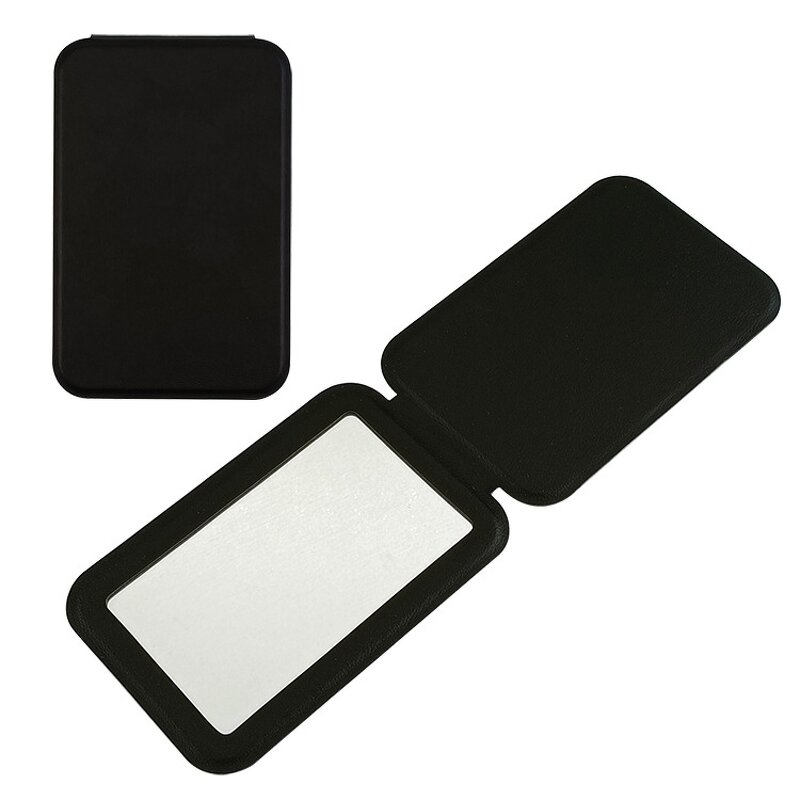 Vanity Mirror Manufacturer - Wholesale Customized Logo Pu Leather Compact Pocket Folding Travel for Women Girls