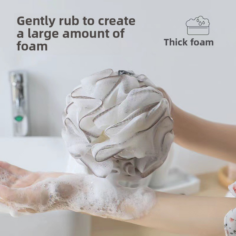Bath Flower Ball Manufacturer - Factory Wholesale Large Magic Universal Bathroom Exfoliating Bathing Tool PE Material